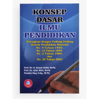 KONSEP DASAR ILMU PENDIDIKAN